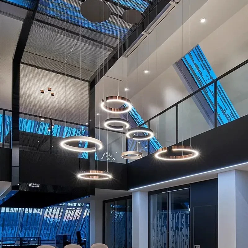 

Induction Chandelier for German Bedrooms Minimalist Luxury Pendant Light for Restaurants Islands Platforms Empty Living Rooms