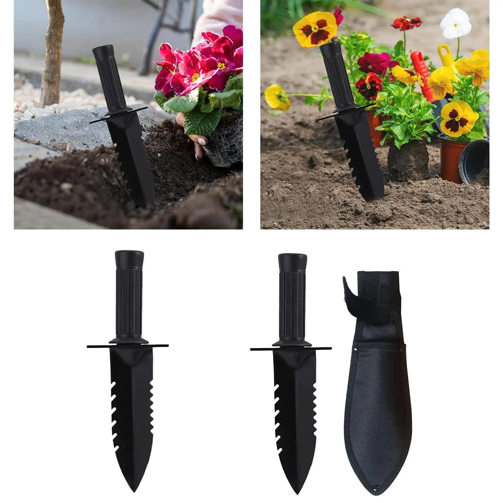 Compact Garden Shovel Hand Spade Lightweight Iron Tool for Outdoor Lawn Soil Loosening and Seedling Tasks