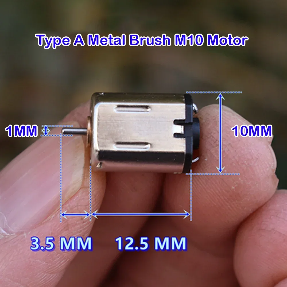 Minúsculo 8mm * 10mm m10 motor de precisão dc 3v 3.7v 29000rpm escova de carbono escova de metal de alta velocidade para equipamentos de beleza óptica