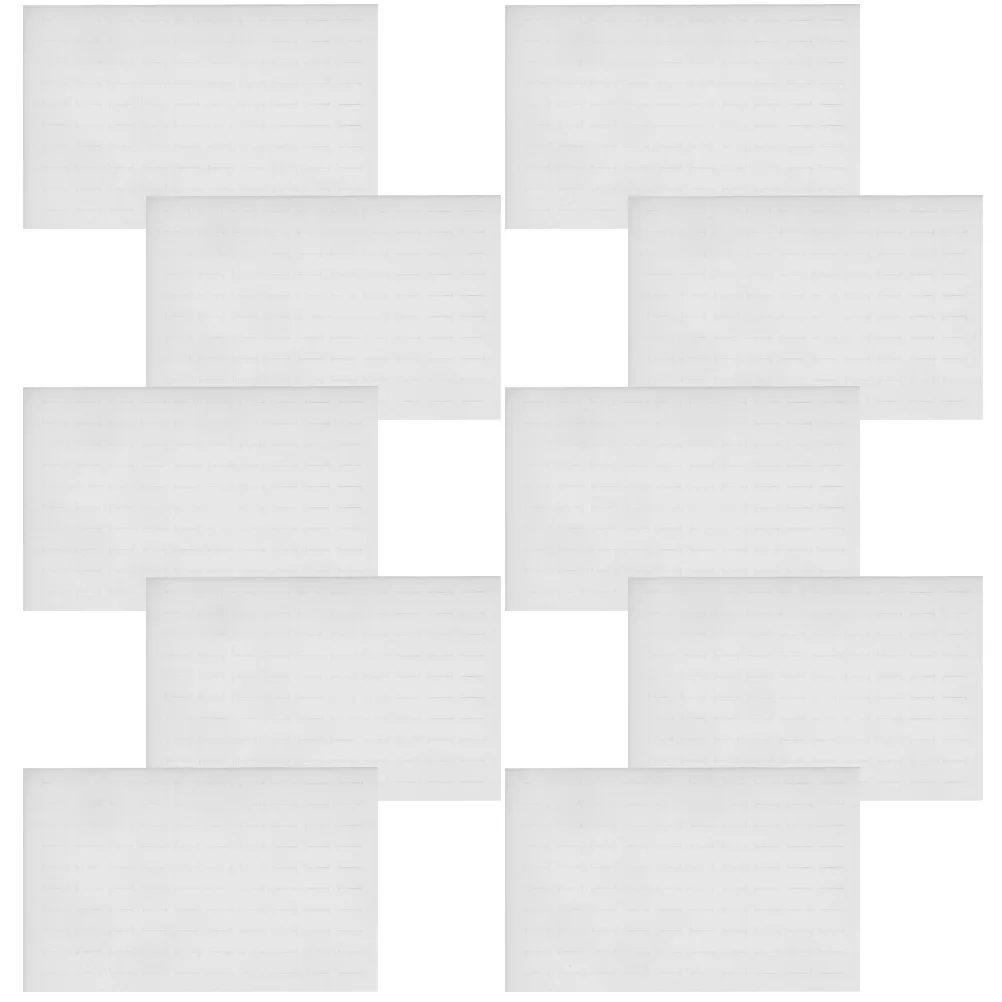 10 Pcs Storage Box Jewelry Display Case Earring Sponge Holder Rings Pad for White Jewellery Boxes Lovers