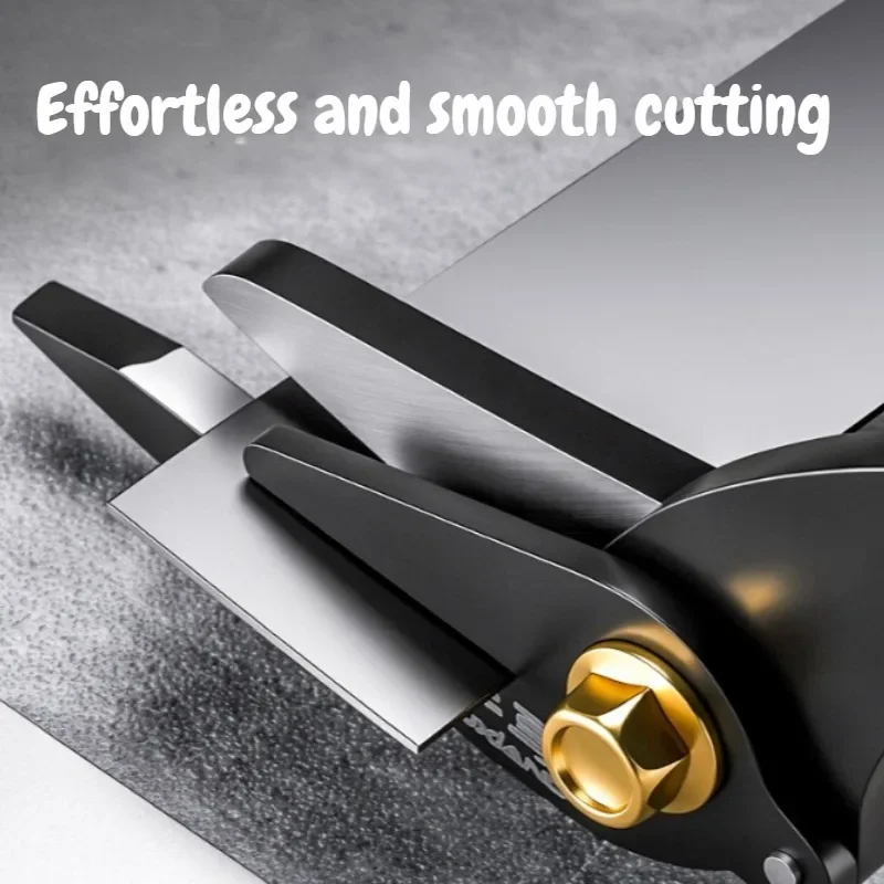 Sharp Durable Scissors Rust Proof Portable Scissor Sturdy Wear Resistant Non Slip PVC Handle Hand Tools Adjustable Spring Tool