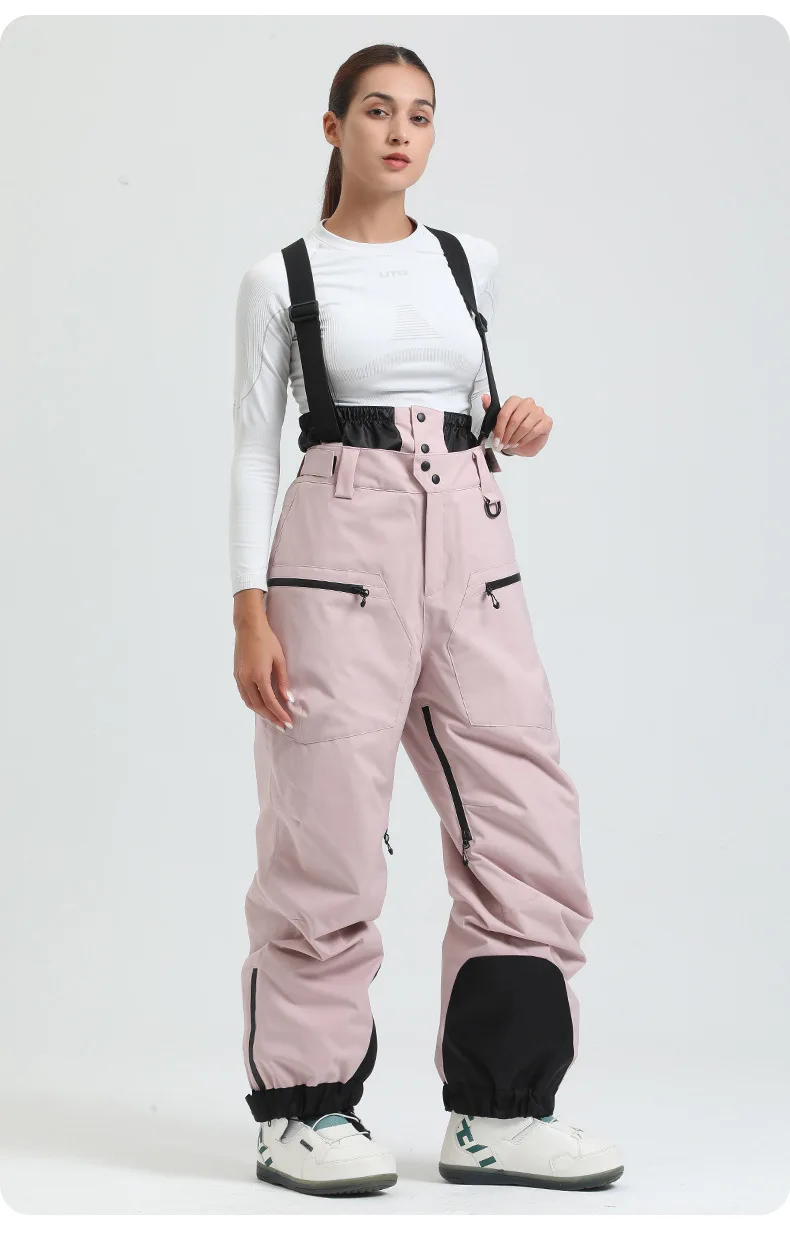 Neue Ski Hose Solide Schnee Frauen Winddicht Wasserdichte Schnee Hosen Warme Atmungsaktive Verdickte Winter Outdoor Snowboard Hosen – Detail 9