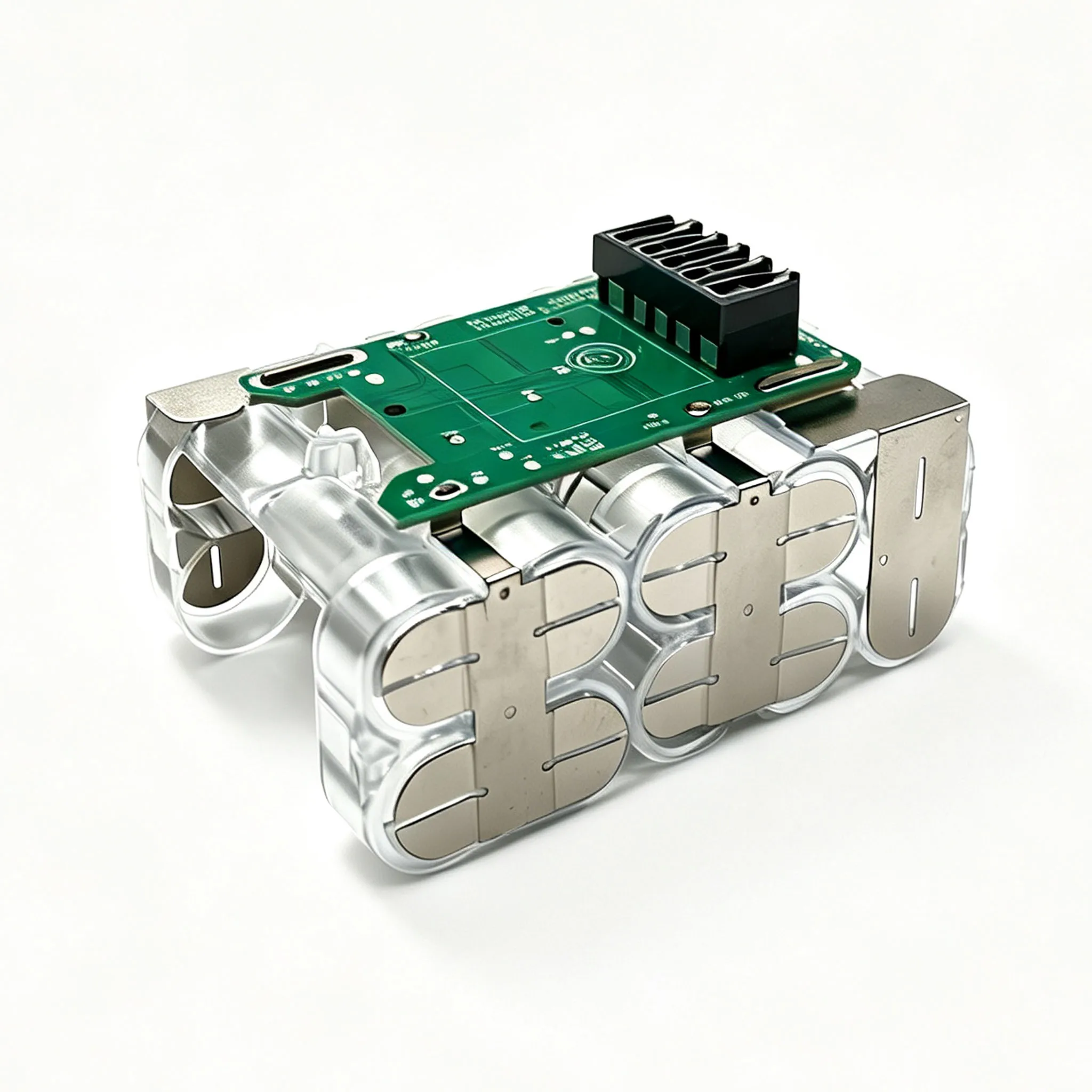 Transparentes Lithium-Batterie-Gehäuse BMS PCBA-Leiterplatte für Dewalt 18V Li-Ionen-Batterie-Aufbewahrungsbox 10X18650 Kit Gehäuse – Detail 3