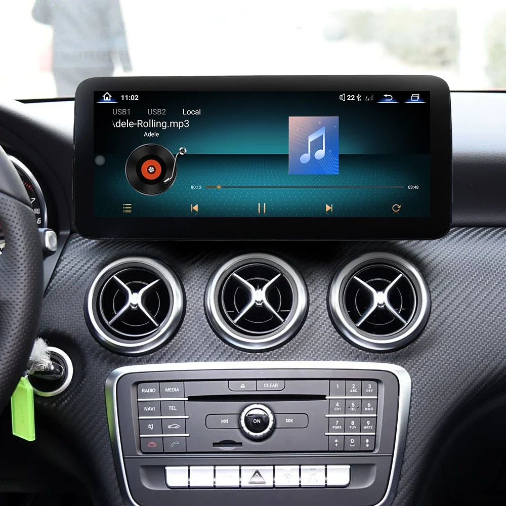 

ZWNAV 12.3 Inch Multimedia Screen For Car For Mecedes- Benz GLA A-Class CLA 2009-2015 Audio Car Screen Stereo GPS System Android