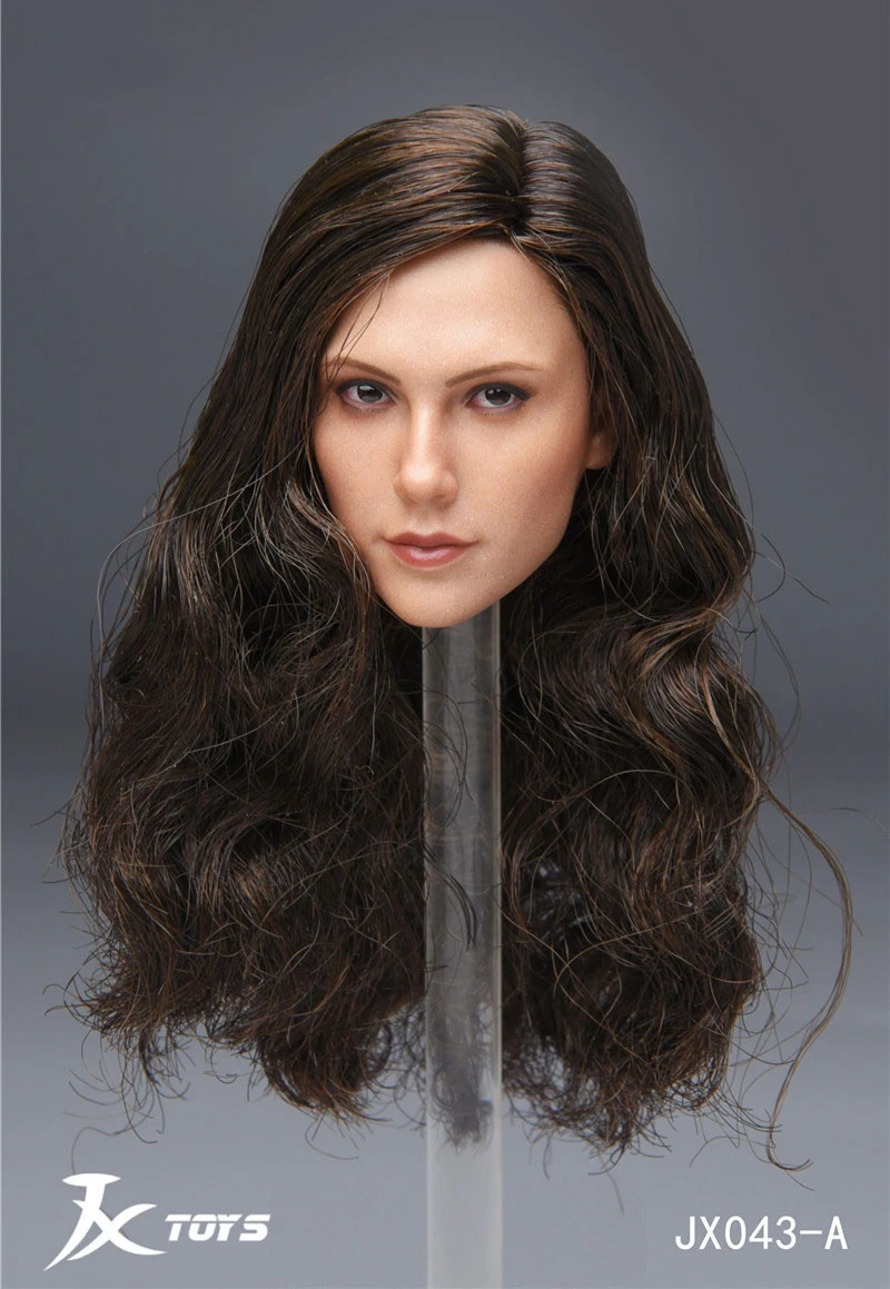 

Gal Gadot JXTOYS 043 1/6 Female Head 5.0 Curls Women Transplant Hair GirlsSculpt Planted Hair Model for 12 " Female Figure