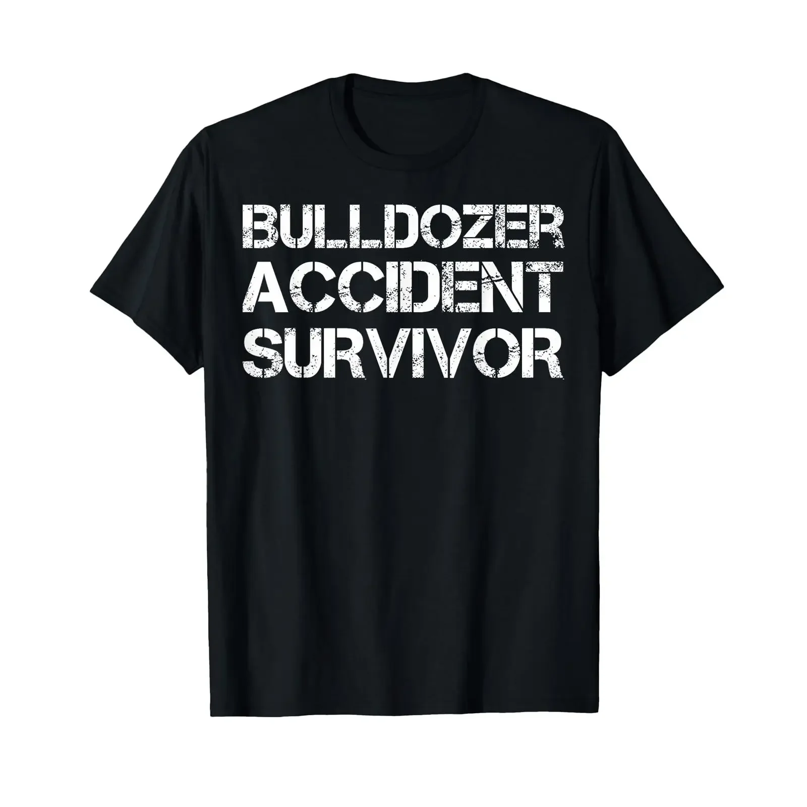 Bulldozer Unfallüberlebender T Shirt vintage Washed Stylish graphic homme Casual Soft Stretched Unisex Comfortable Versatile