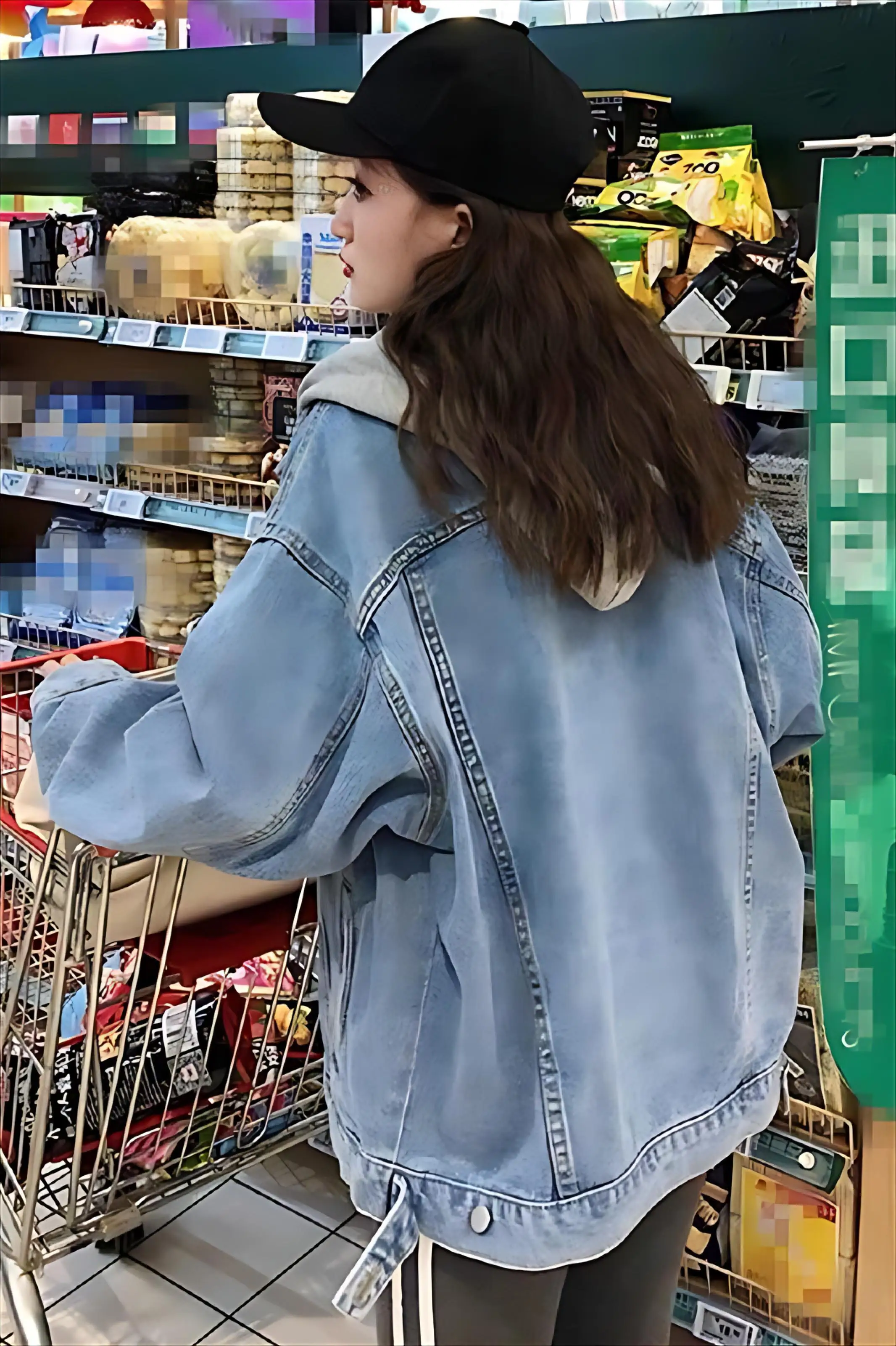 

Джинсовое пальто и меховое женское осеннее вельветовое лоскутное пальто большого размера в стиле ретро, плиссированный пояс в клетку с необработанными краями, школьный шнурок, шикарный Y2K