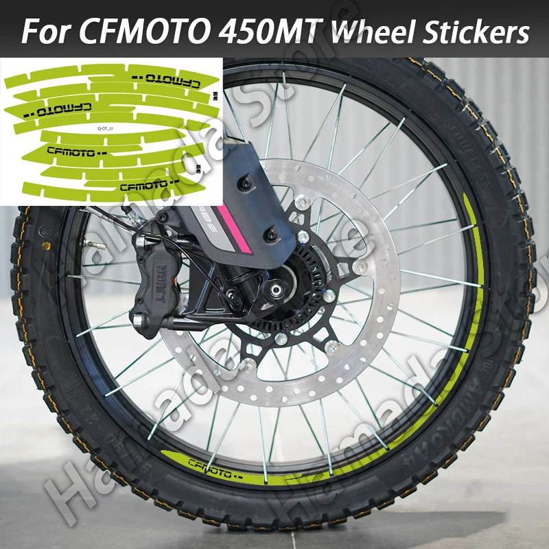 

For CFMOTO 450MT 450 MT Wheel Rim Sticker Reflective Accessories Waterproof Decal