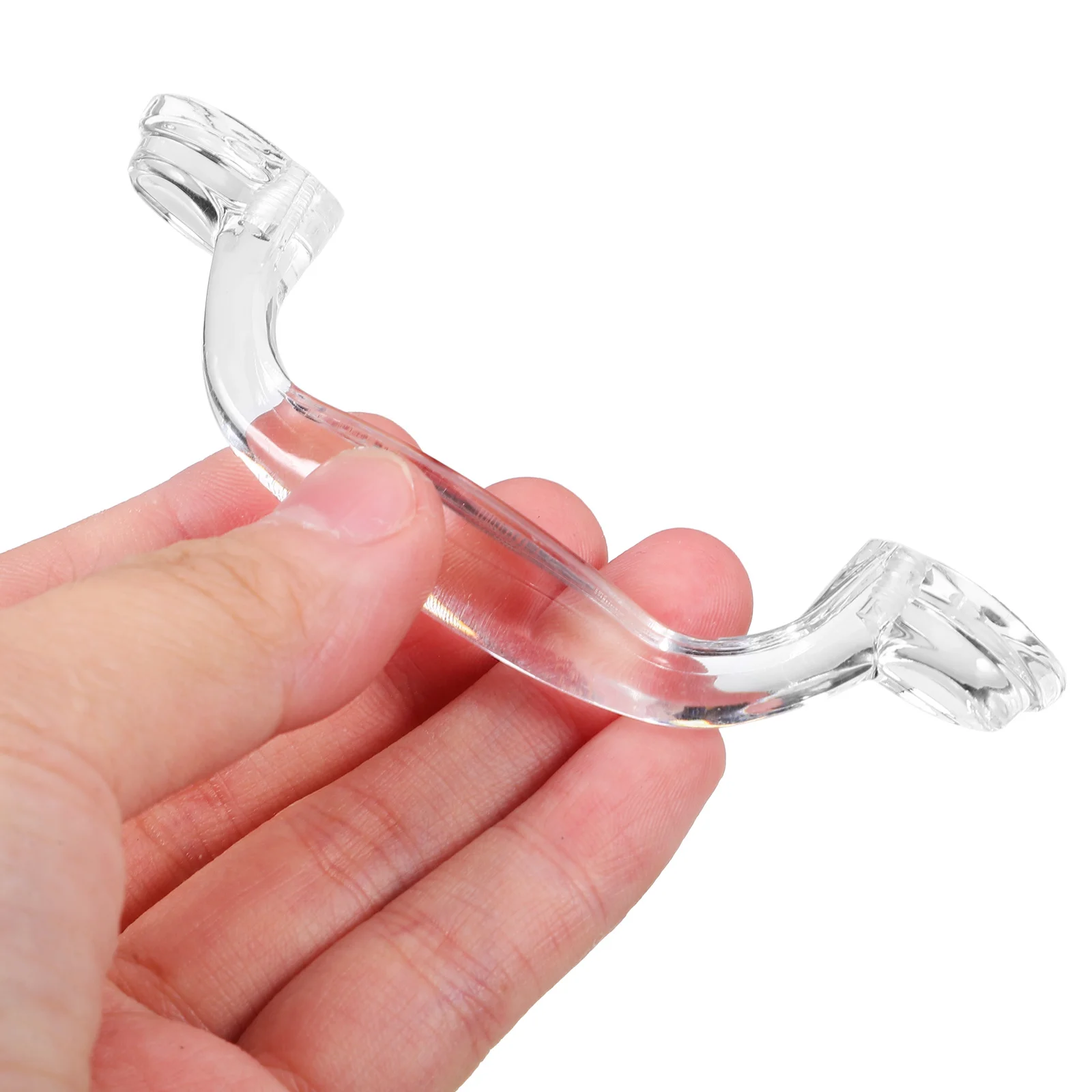 

6Pcs Plastic Cabinet Door Handles Clear Modern Simple Drawer Pulls for Wardrobe Cupboard Furniture Grip Door Handle