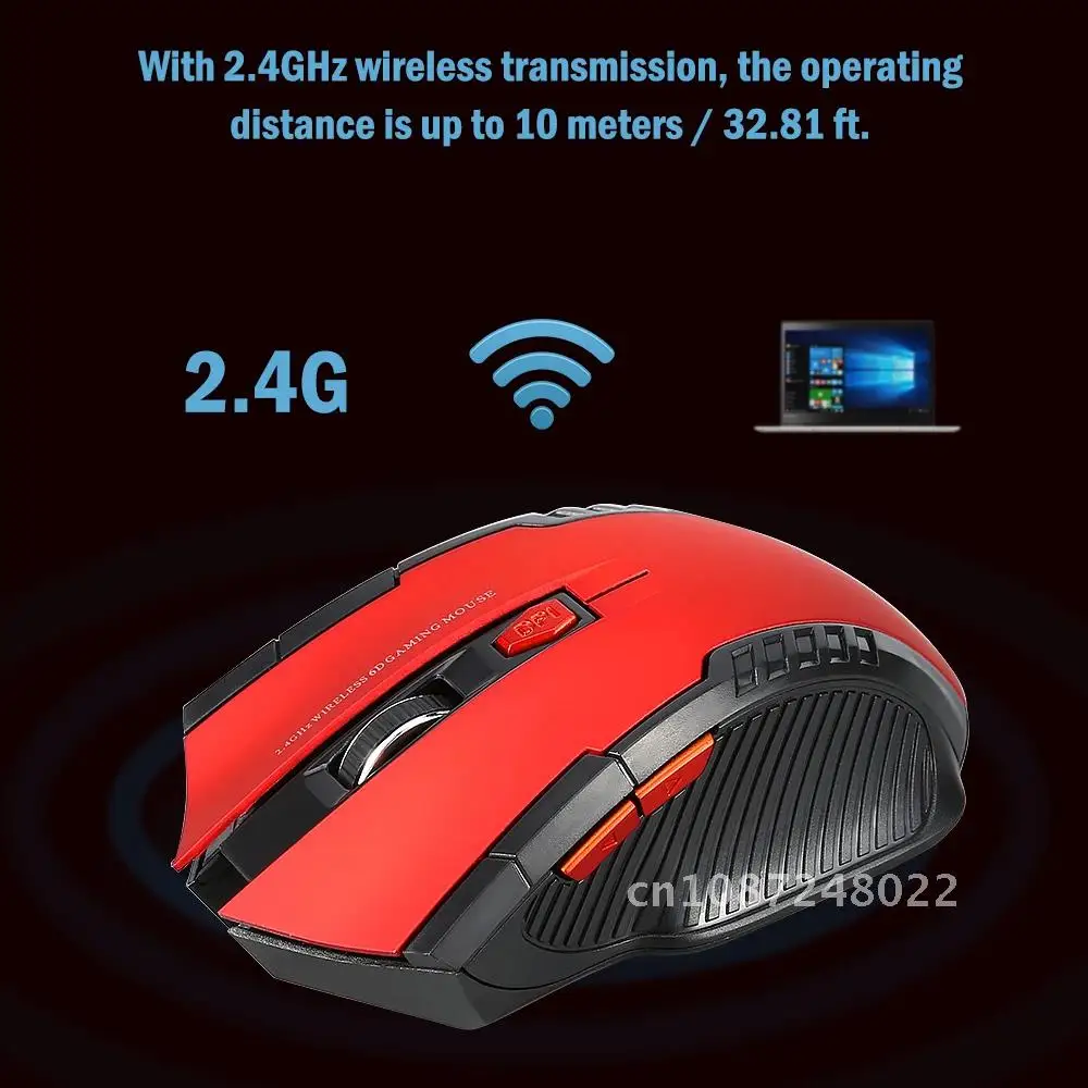 

2.4GHz Wireless Optical Mouse New Game Wireless Mice with USB Receiver Mouse For PC Gaming Laptops Desktop Gamer Mice