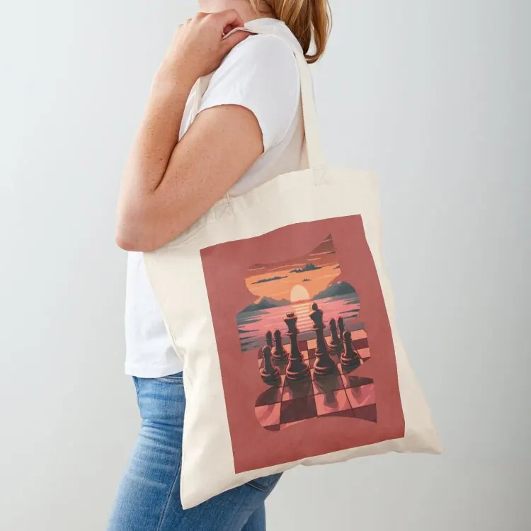

chess retro sunset, chess club, chess game, chess, lover, retro sunset, Tote Bag shoping bag Shopper