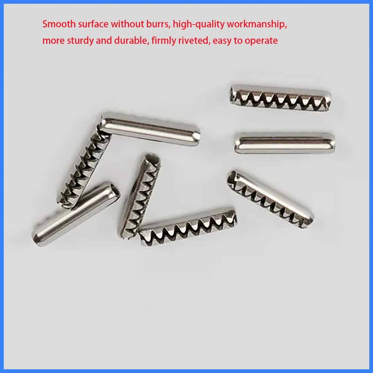 304 Stainless Steel Serrated Elastic Cylindrical Pin, Corrugated Toothed Split Pin M2M2.5M3M4M5M6