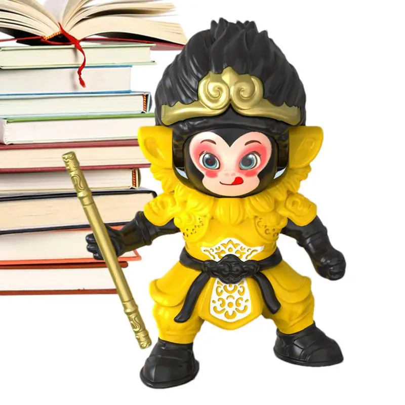 

Игрушечная обезьяна, меняющая лицо, фигурки, декоративная забавная обезьяна, украшение для стола и витрины для детей и взрослых, декор
