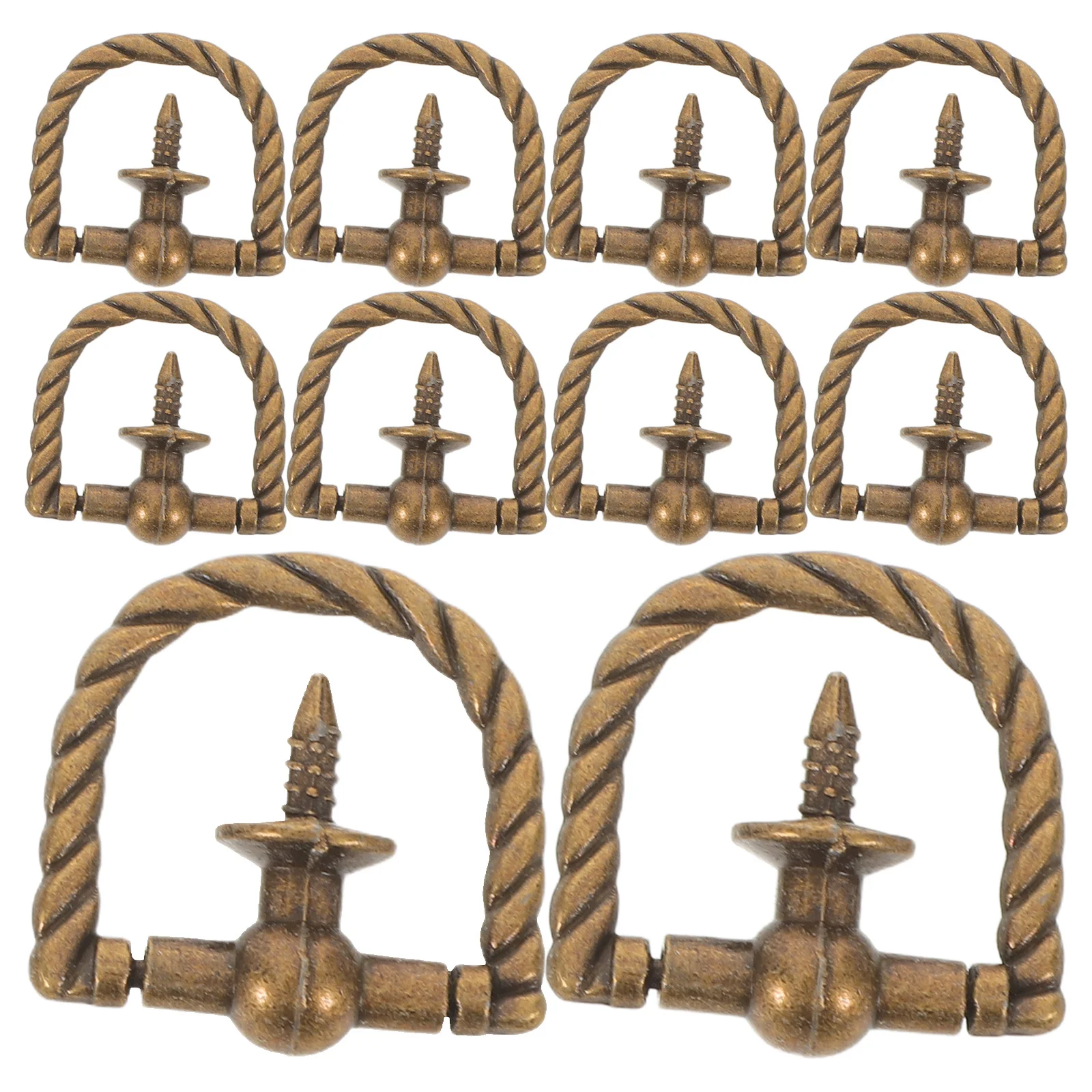 

20Pcs Vintage Retro Zinc Alloy Single Hole Drawer Pulls Cabinet Handles Decorative Dresser Kitchen Wardrobe Hardware