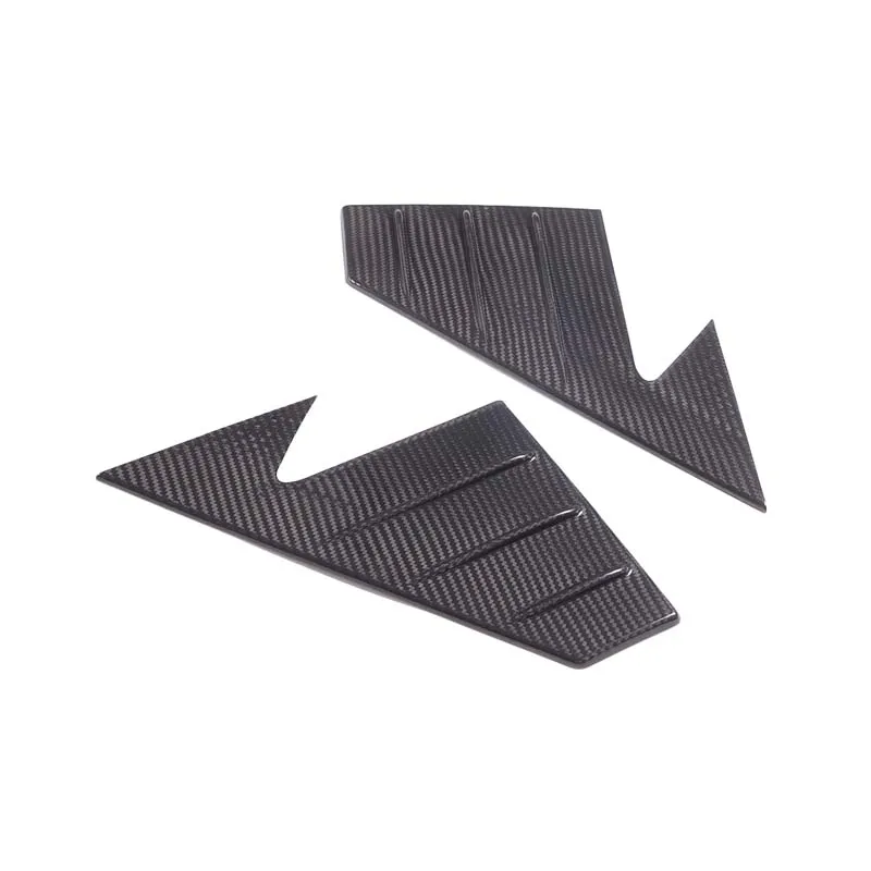 

2Pcs Real Carbon Fiber For 2020-2024 Land Rover Defender 90 110 car front window mirrors A-pillar triangle trim Car accessories