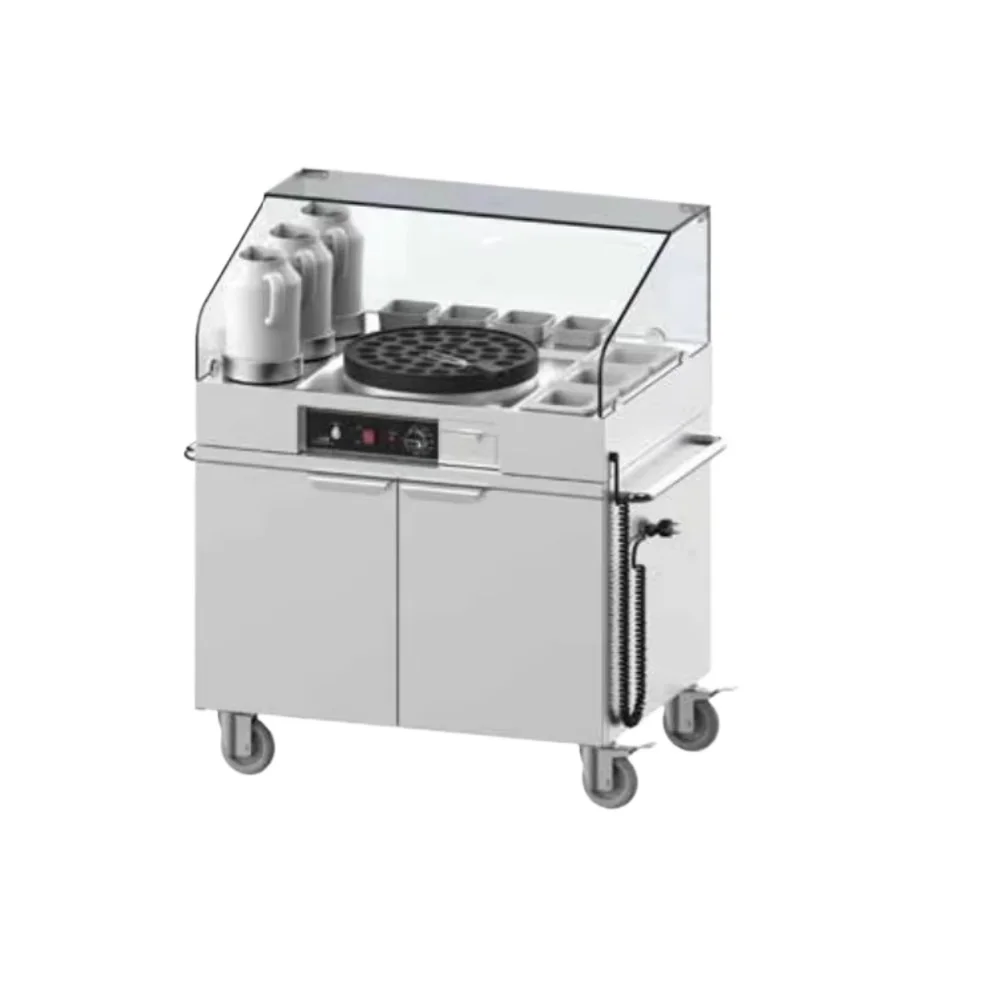 Professional Supplier Heavy Duty Mini Pancake Mobile Service Station Commercial Kitchen Equipment For Food Catering Business