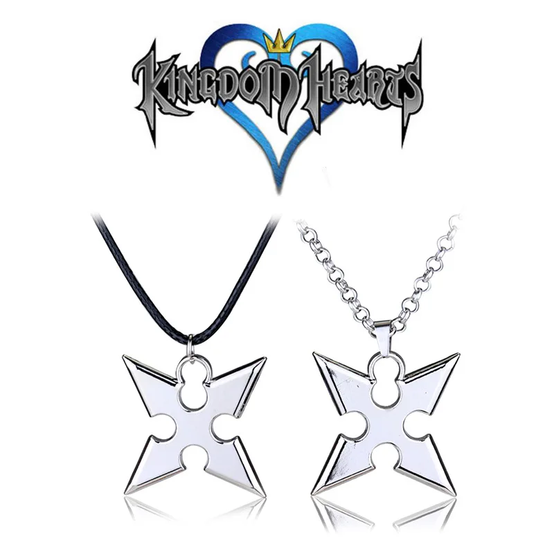 Kingdom Hearts Silver Plated Royal Crown Pendant Necklace Cheap Wholesale Fashion Sora Chain Necklace For Women Men Gifts