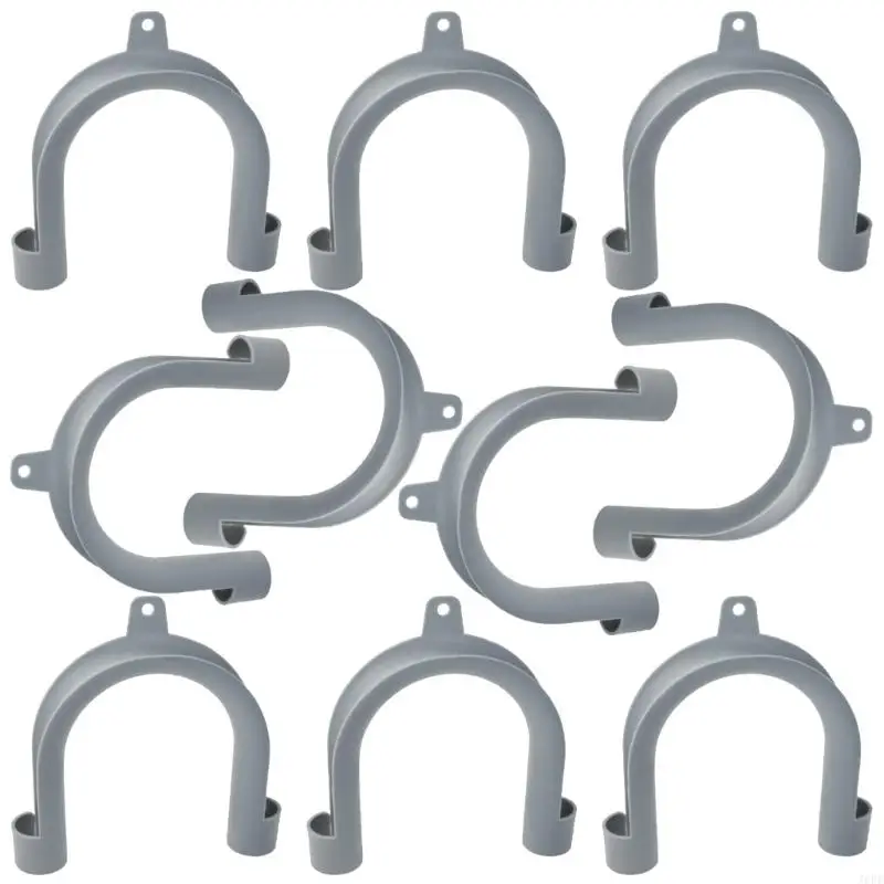 J6PE 10Pcs U Hook For Washer Hose Simple Flexible Slot Hose Hook With Hole