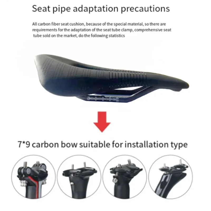 Sanmarco T800 Carbon-Sattel, Super Weicher Rennradsattel, MTB-Fahrradzubehör, Komfortabler Sitz zum Radfahren – Detail 3
