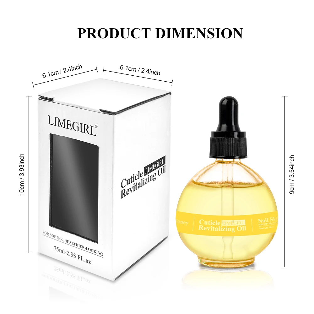LIMEGIRL 75 مللي زيت نعم التغذية زيت مغذي للبشرة يغذي إصلاح التالف للعناية بالأظافر يرطب ويقوي مشرق