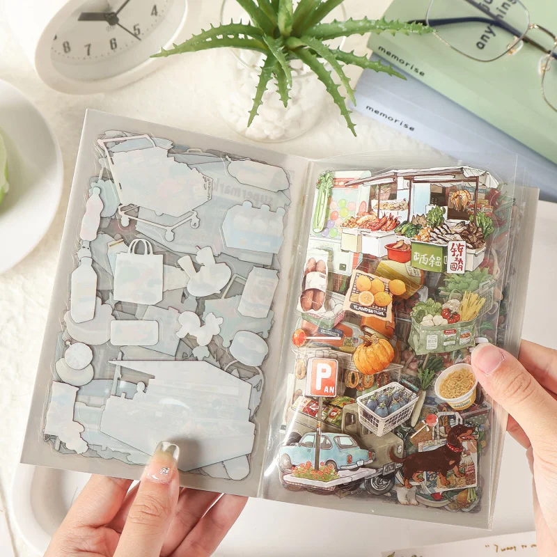 20 Stück/Set Köstliche Backwaren-Themen Aufkleber-Buch Dessert-Brot Journal DIY Deko-Zubehör