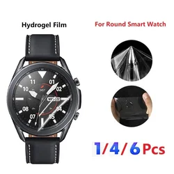 Protecteur d'écran universel en hydrogel pour montre intelligente ronde, pas d'accessoires en verre, diamètre 33mm, 34mm, 35mm, 36mm, 37mm, 38mm, 39mm, 40mm, 41mm, 42mm, 30mm, 46 mm