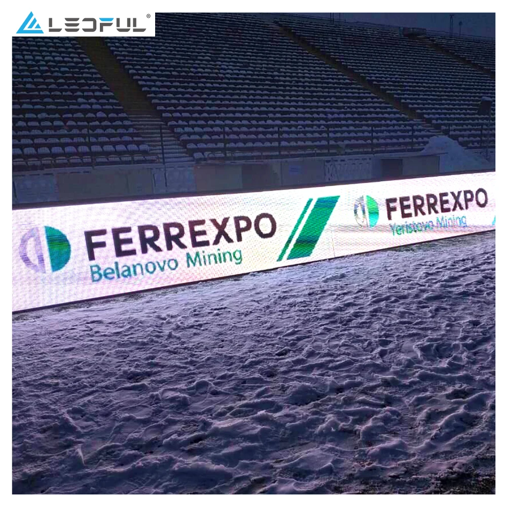 Tabellone perimetrale da parete a LED per stadio Sport per interni semi-esterni Schermo a LED per esterni P6 P8 P10 P16