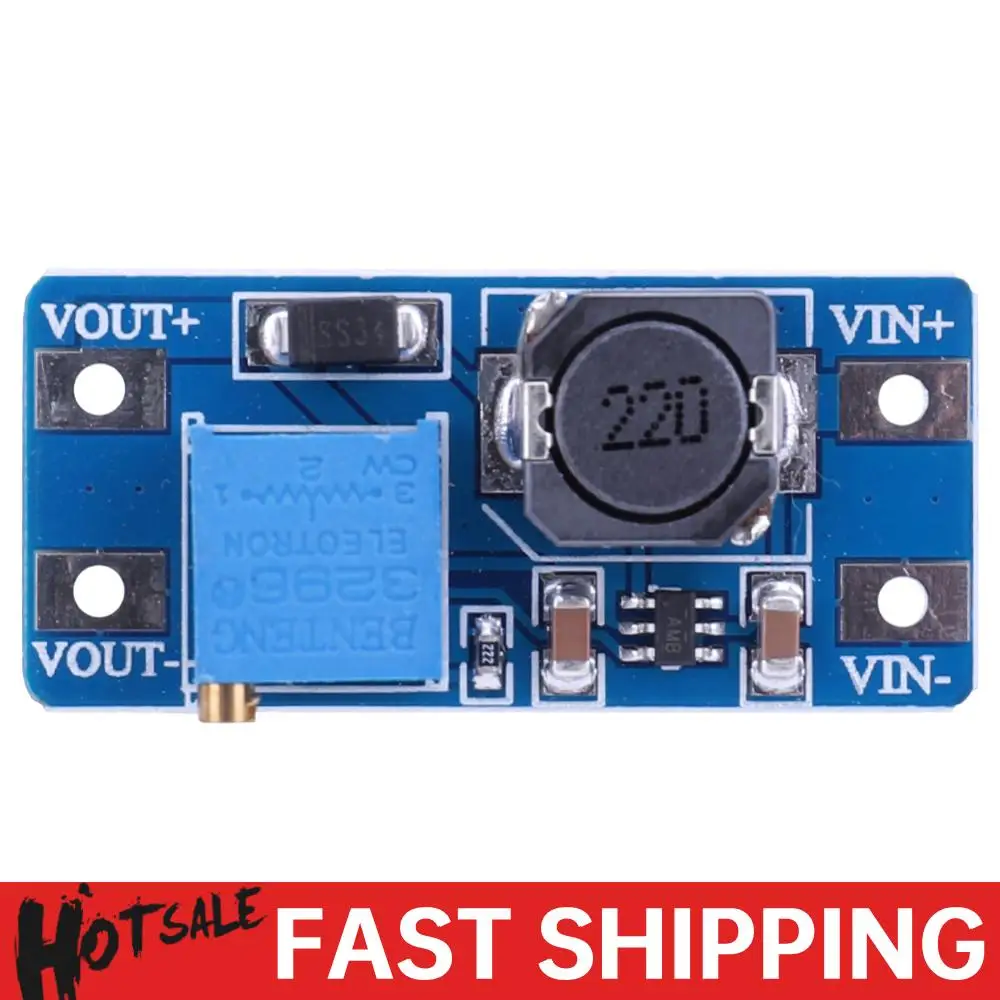 Module d'alimentation Booster MT3608, Module d'application d'alimentation réglable 2A Max 2V-24V à 5V 9V 12V 28V