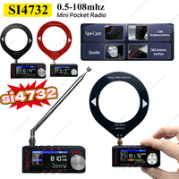 Upgraded SI4732 0.5-108mhz Full Band DSP Radio LSB USB AM FM Radio ATS MINI PRO 1.9inch Screen HF SW MW VHF Radio Receiver