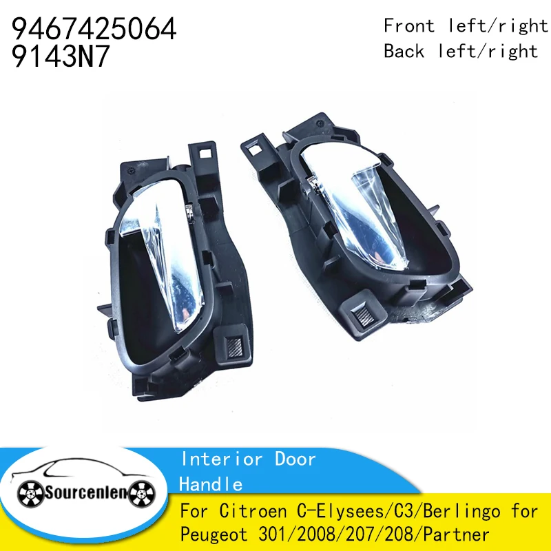 Inside Handle 9467425064 9143N7 for Citroen C-Elysees/C3/Berlingo for Peugeot 301/2008/207/208/Partner Interior Door Handle