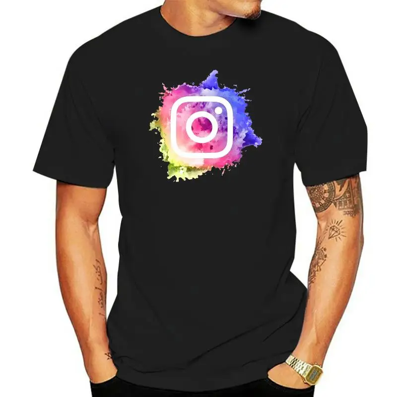 Instagram Logo water color T shirt watercolor water colour logo insta instagram sozo sozo cafe