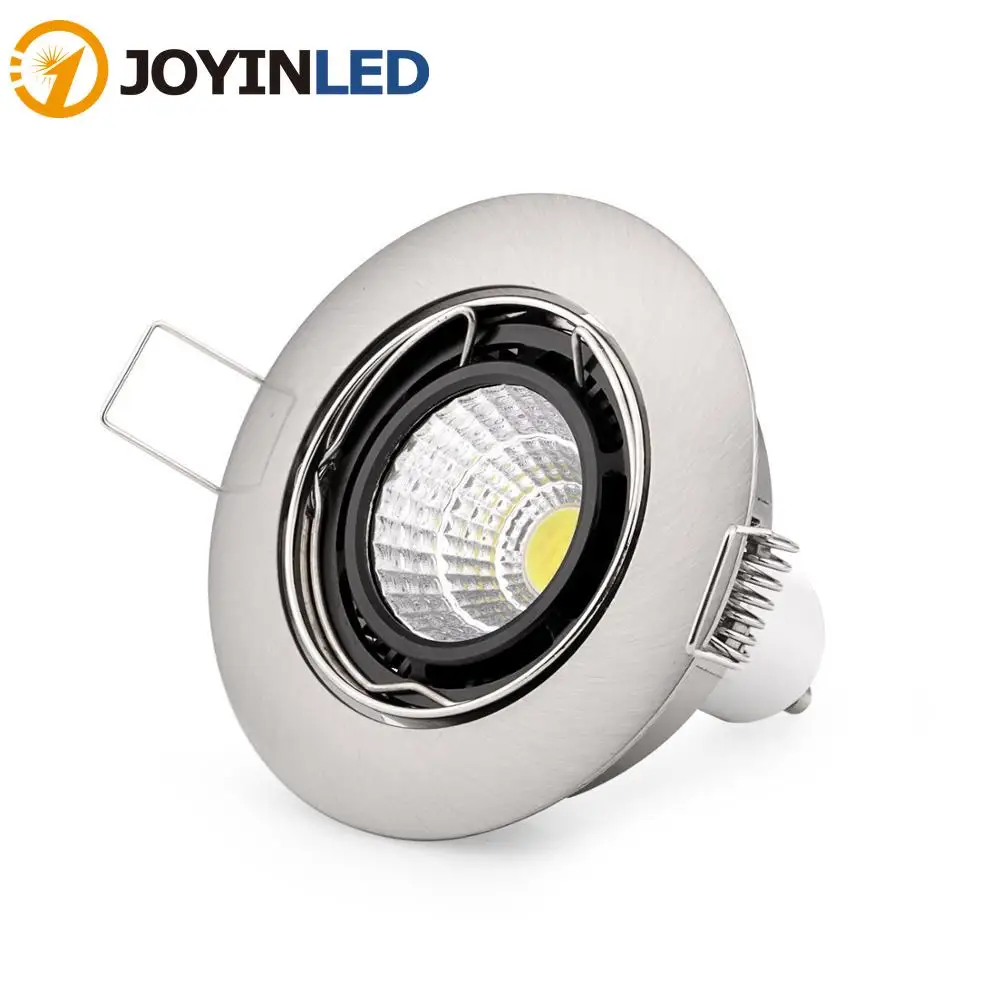 Round GU10 Recessed Downlight  MR16  Ceiling Spot Lights Frame LED Lamp Socket Holder for Indoor Lighting