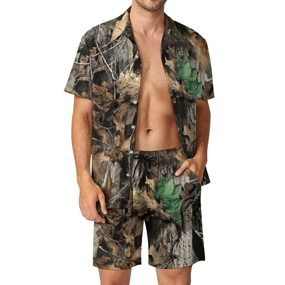 Wicked Camo By Men's Beach Suit Unique 2 Pieces Pantdress  top Quality  Running Eur Size