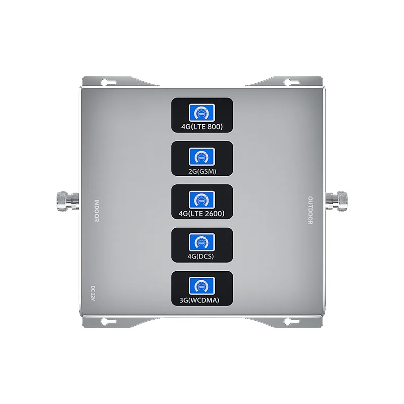 5 Band 4G 5G Mobile Signal Amplifier Cellular Booster Repeater for Home Indoor Coverage