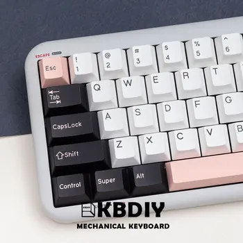 KBDiy GMK 올리비아 키캡, 체리 프로필 더블 샷 PBT DYE-SUB 키캡, 기계식 게이밍 키보드용 커스텀 DIY, 177 키/세트  Best5