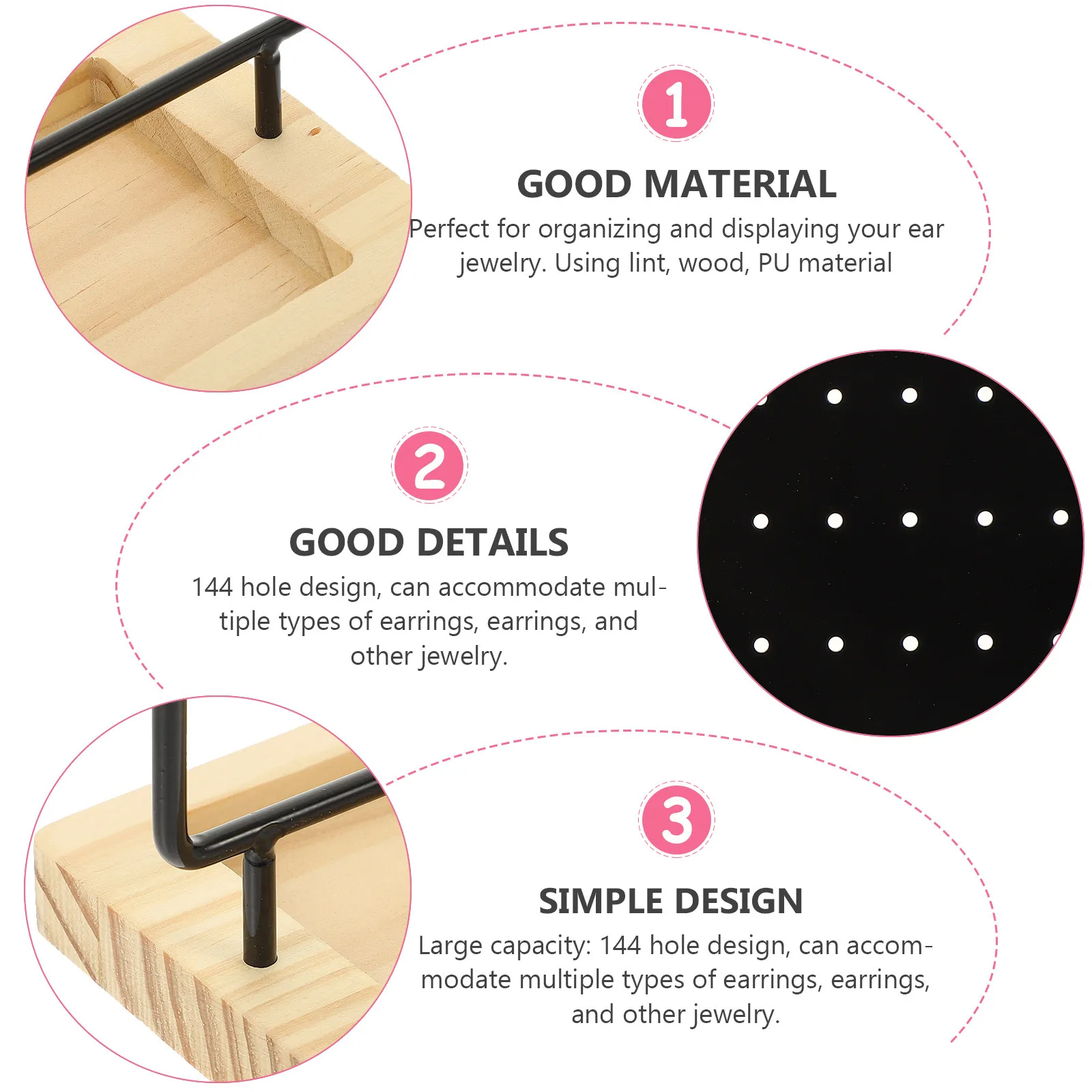 

Jewelry Organizer Display Stand Multi-Tier Earring Holder Tabletop Storage Rack For Earrings Jewelry Stand Home Decoration