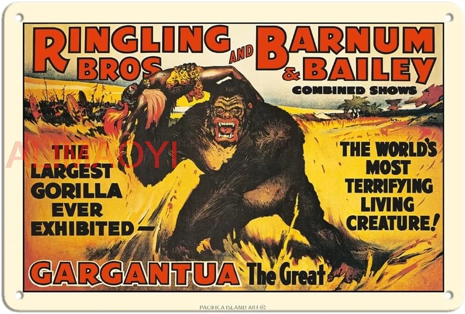 Pacifica Island Art Gargantua the Great Gorilla - Ringling Brothers and Barnum & Bailey Circus - Greatest Show on Earth good