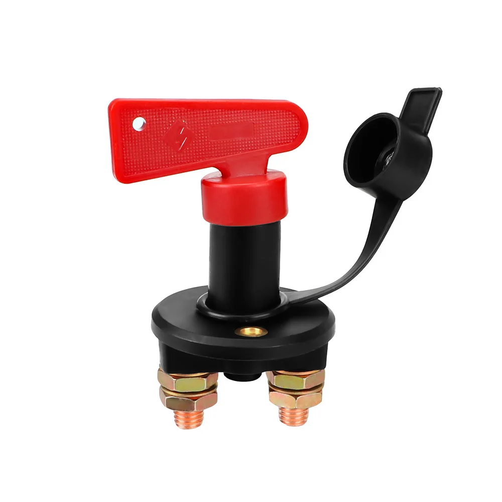 12V 24V Auto Netzschalter Hauptabschaltung Kill Switch Fahrzeugmodifizierter Isolator Trennschalter Roter Schlüssel Batterieabschaltung – Detail 1