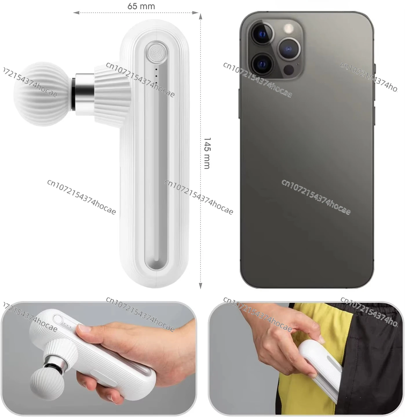 Sports Vibration Body Deep Tissue Booster 3 Speed Powerful Fascia Percussion Massager Muscle Massage Gun