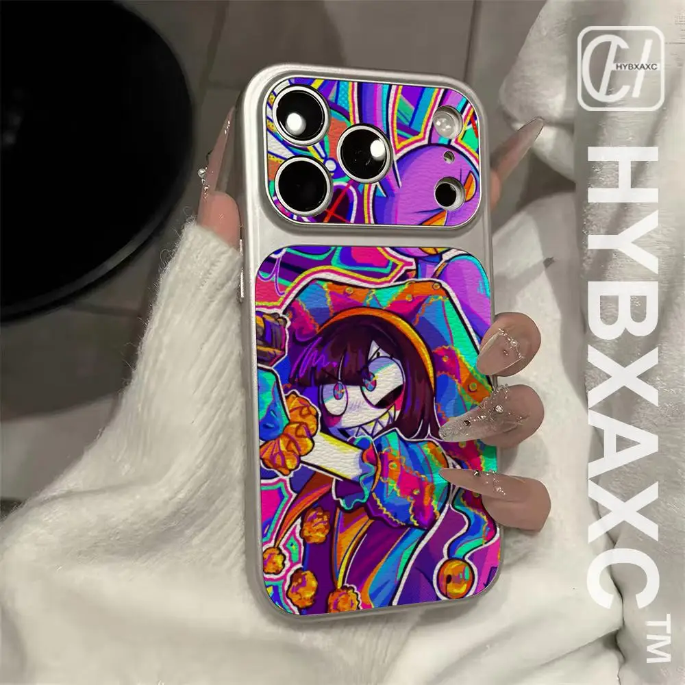 Anime The A-Amazing Digital Circus Phone Case Electroplated silver Shell FOR IPhone 17 16 15 14 12 Pro Plus 13 11 Pro MAX Cover - view 3