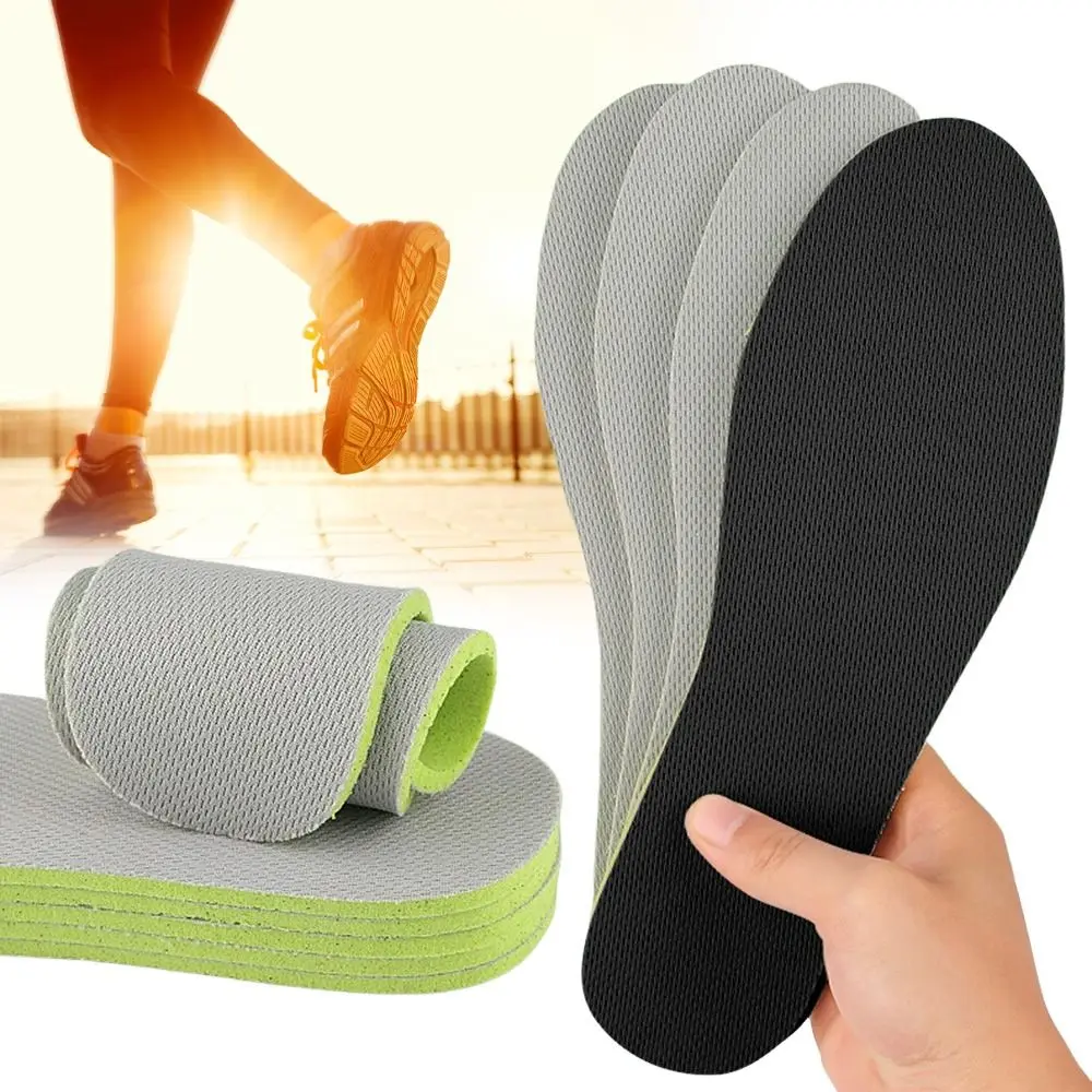 1 زوج امتصاص الصدمات نعال الحذاء مزيل العرق تنفس بقوة الرجال النساء حذاء وحيد لينة الراحة أحذية رياضية وسادة للأقدام