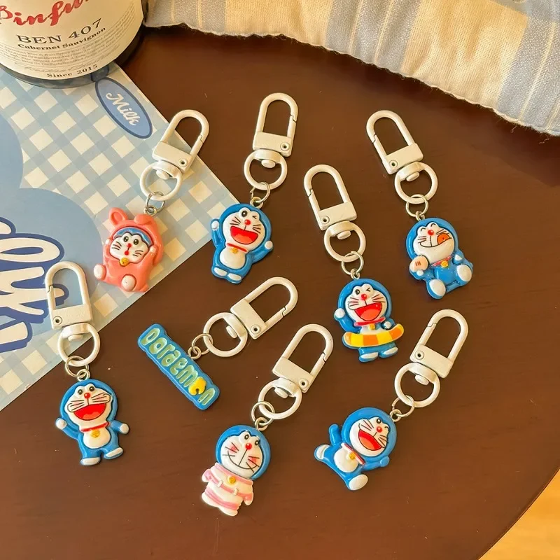 

Doraemon Keychain Fashion Key Chain Accessories Exquisite Graduation Gifts for Whole Class Lovely Hanging Decor for Schoolbag