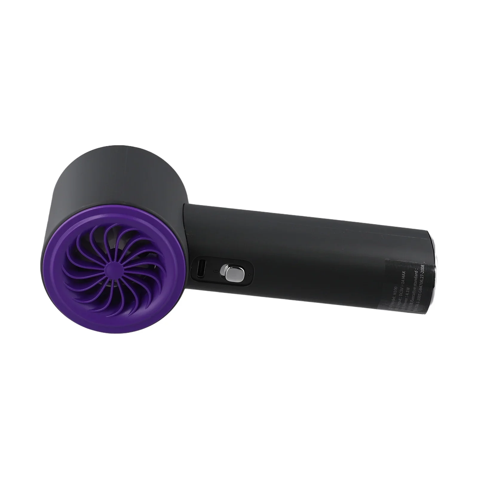 Ventilador portátil de alta velocidade para parque, velocidade do vento ajustável, bateria de 3600mAh, display digital compacto e portátil