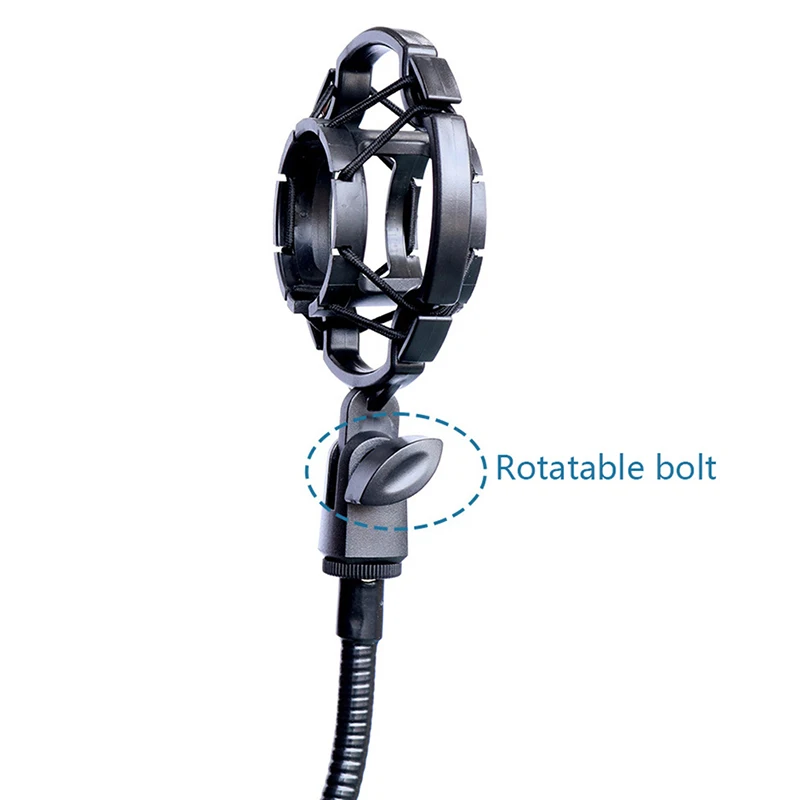 Universal Professional Condenser Microphone Shock Mount Holder Studio Recording Bracket For Black Large Mic Clip