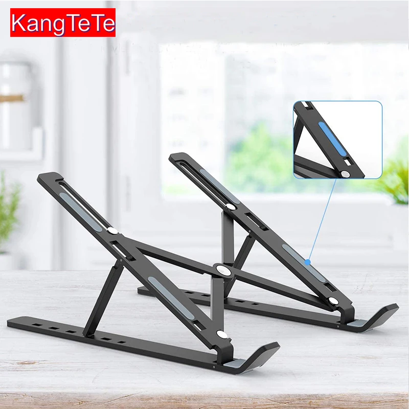 Tragbaren Laptop Stand Faltbare Aluminium Legierung Laptop Halter Tablet Ständer Faltbare Unterstützung Basis Für Macbook Lenovo DELL HP