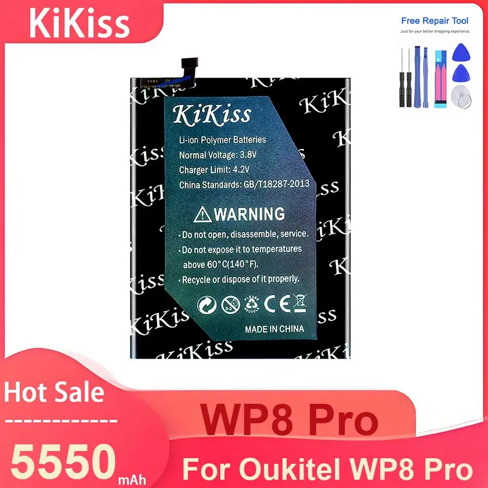 

Аккумулятор для мобильного телефона KiKiss для Oukitel WP8 Pro, WP8 Pro 5550 мАч