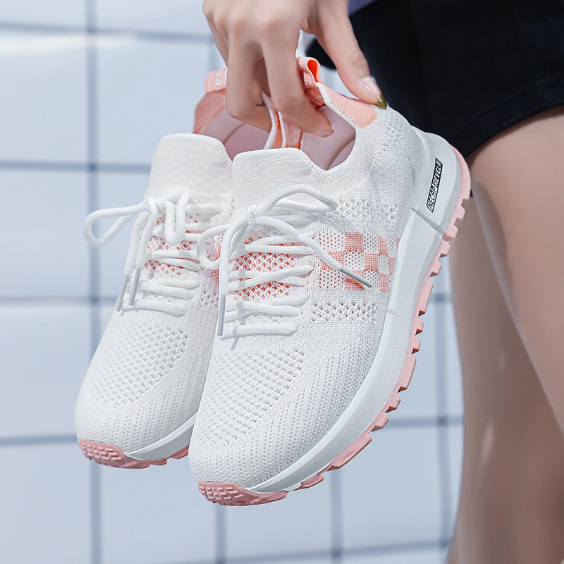 

New Women Sneakers 2023 Spring Summer High Heels Ladies Casual Shoes Women Wedges Platform Shoes Female Thick Bottom Trainers