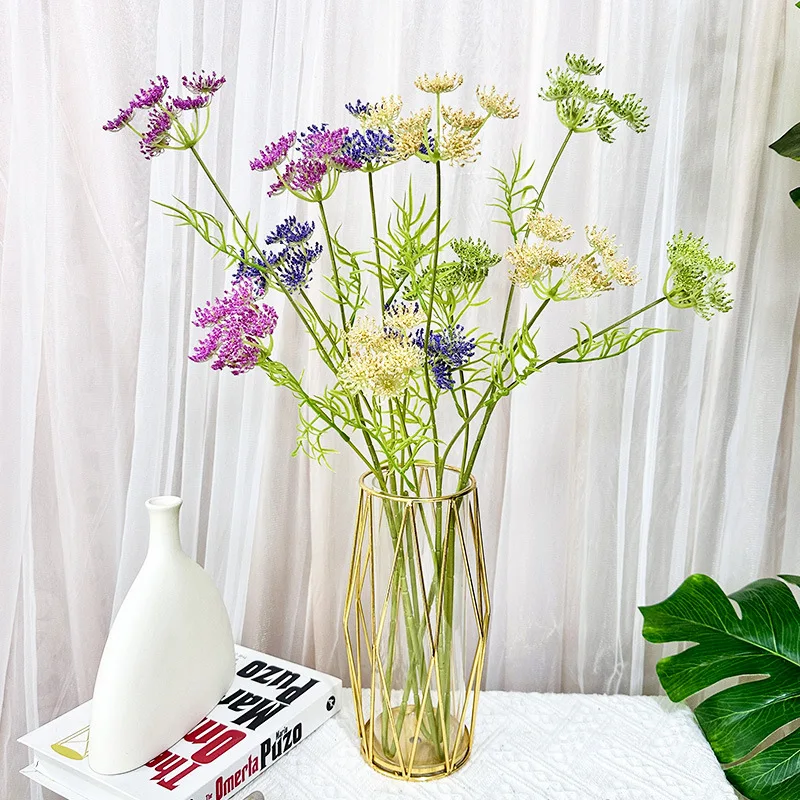 

3 Forks/Bouquet Artificial Flower Silk Nordic Fake Flowers Artificial Plant Decorative Flowers Home Wedding Party Decor