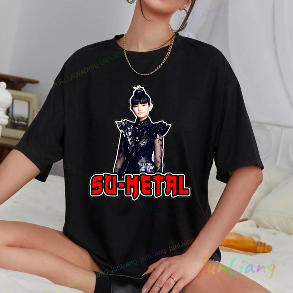 

Baby Metal Top Y2k Clothes for Women Woman Clothing Fan Gift 100% Cotton T-shirts Goth Women's Blouse Harajuku Fashion Tops Tees