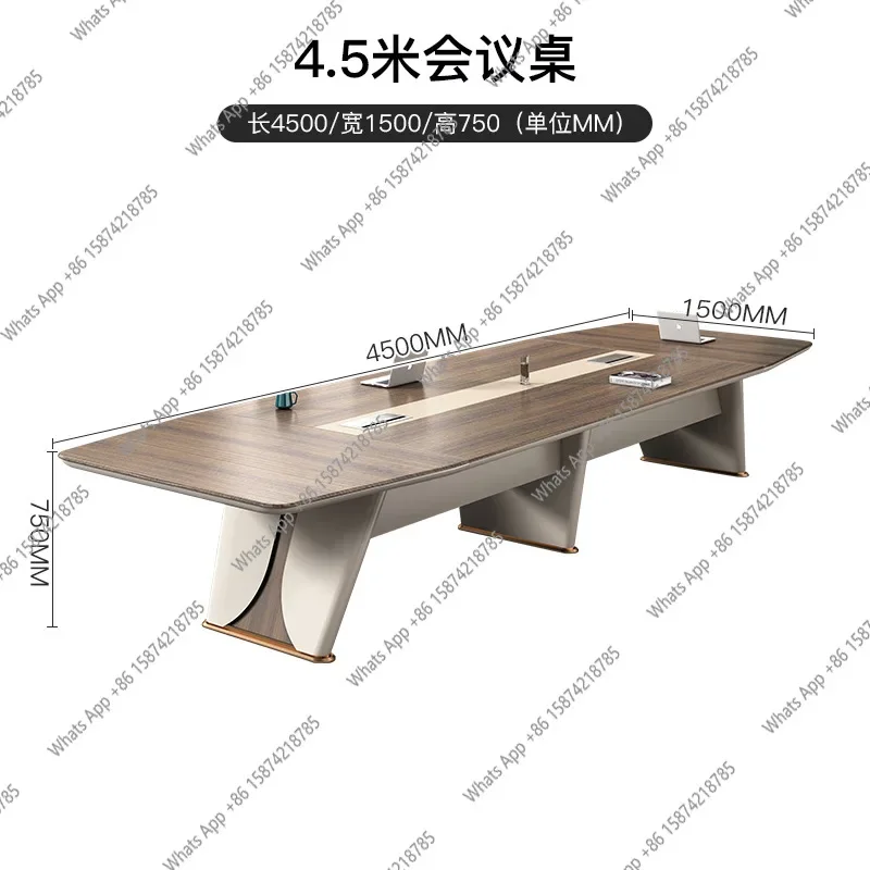 مجموعة طاولة وكرسي للمؤتمرات J، بسيطة وحديثة وخفيفة فاخرة وكبيرة لغرفة الاجتماعات والمكتب والطلاء الراقية #5